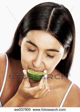 brunette, Close-up, Citrus fruit, acid View Large Photo Image Stock Photography - brunette, Close-up, Citrus fruit, acid. Fotosearch