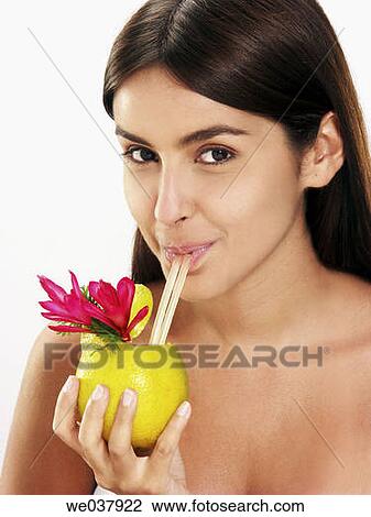 brunette, cocktail, contemporary, dark hair View Large Photo Image Stock Image - brunette, cocktail, contemporary, dark hair. Fotosearch