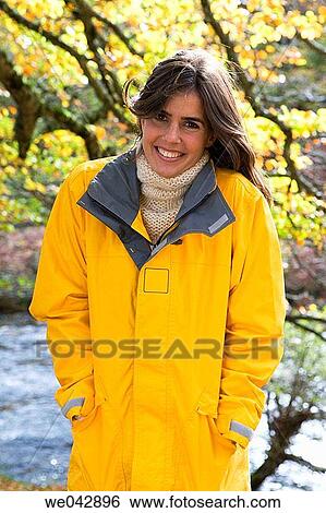brunette, coldness, cold, autumn View Large Photo Image Stock Photograph - brunette, coldness, cold, autumn. Fotosearch
