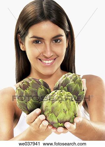 brunette, cuisine, contemporary, Artichoke View Large Photo Image Stock Image - brunette, cuisine, contemporary, Artichoke. Fotosearch