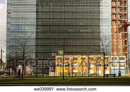 Building under construction in Boulevard du Roi Albert II, Brussels. Belgium View Large Photo Image Stock Photo - Building under construction in Boulevard du Roi Albert II, Brussels. Belgium. Fotosearch