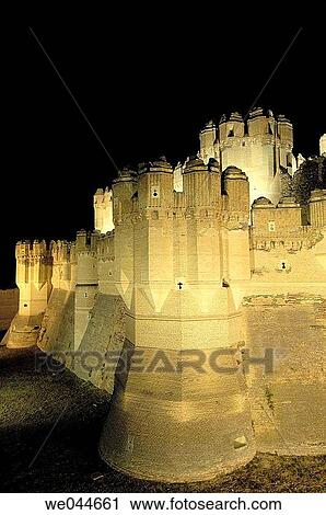 Castle of Coca (14th century). Segovia province, Castilla-Le? n, Spain View Large Photo Image Stock Image - Castle of Coca (14th century). Segovia province, Castilla-Le? n, Spain. Fotosearch