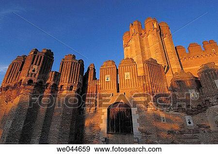 Castle of Coca (14th century). Segovia province, Castilla-Le? n, Spain View Large Photo Image Stock Photo - Castle of Coca (14th century). Segovia province, Castilla-Le? n, Spain. Fotosearch