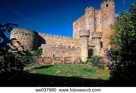 Castle of Coracera (8th-15th century), San Mart? n de Valdeiglesias. Madrid, Spain View Large Photo Image Stock Image - Castle of Coracera (8th-15th century), San Mart? n de Valdeiglesias. Madrid, Spain. Fotosearch