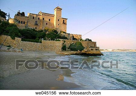 Castle of Tamarit, Altafulla. Tarragona province, Catalonia, Spain View Large Photo Image Stock Photograph - Castle of Tamarit, Altafulla. Tarragona province, Catalonia, Spain. Fotosearch