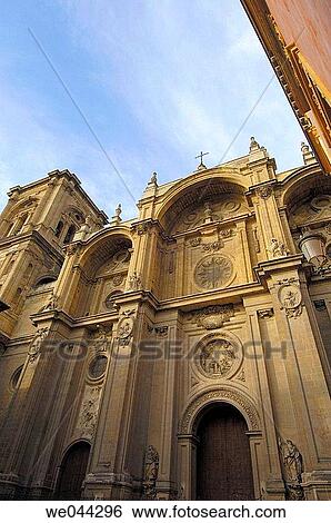 Cathedral, Granada. Andalusia, Spain View Large Photo Image Stock Photograph - Cathedral, Granada. Andalusia, Spain. Fotosearch