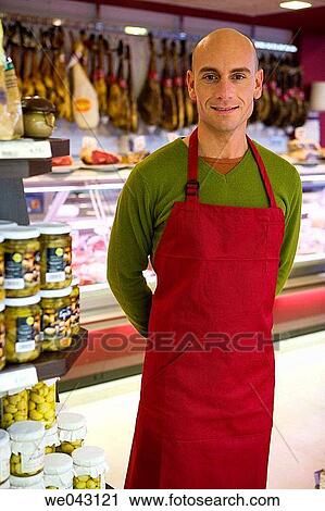 Stock Image - charcuterie, apron. Fotosearch