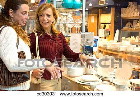 Stock Image - chat, choosing, choice, 30's. Fotosearch