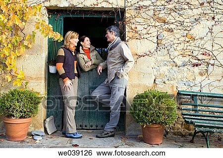 Stock Photograph - chat, contemporary, autumn. Fotosearch