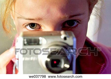 Child taking photo View Large Photo Image Stock Photo - Child taking photo. Fotosearch