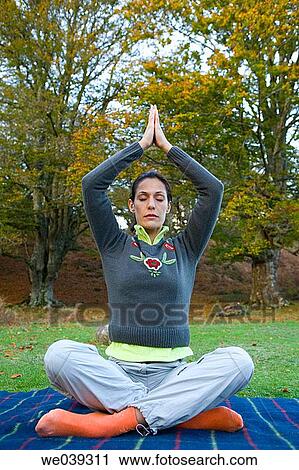 Stock Image - chilling out, contemplate, autumn. Fotosearch