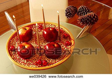 Christmas, bauble, celebration, celebrate, candle, apple View Large Photo Image Stock Photograph - Christmas, bauble, celebration, celebrate, candle, apple. Fotosearch