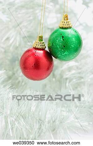 Stock Image - Christmas ornaments. Fotosearch