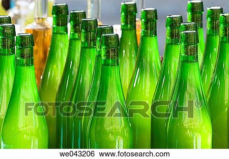Cider bottles View Large Photo Image Stock Photograph - Cider bottles. Fotosearch