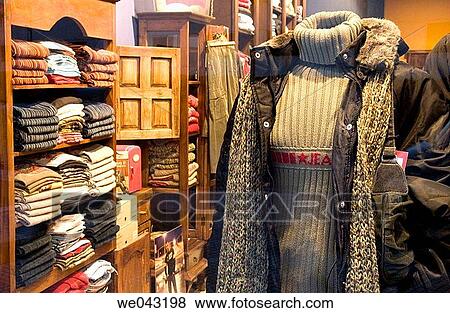clothes, Clothing store, commerce, concept, contemporary View Large Photo Image Stock Photo - clothes, Clothing store, commerce, concept, contemporary. Fotosearch