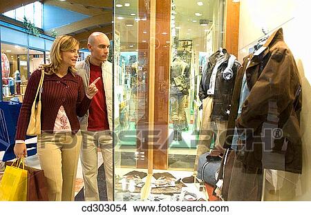 Clothing store, contemporary, 30's View Large Photo Image Picture - Clothing store, contemporary, 30's. Fotosearch