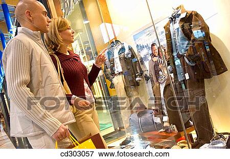 Clothing store, contemporary, 30's View Large Photo Image Stock Photo - Clothing store, contemporary, 30's. Fotosearch