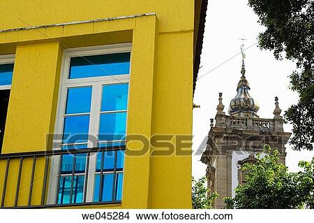 Picture - Colonial Buildings near Largo de Sao Francisco de Paula, Downtown Rio de Janiero, Brazil. Fotosearch
