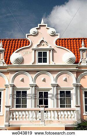 Colonial Dutch architecture in Oranjestad, Aruba View Large Photo Image Stock Photo - Colonial Dutch architecture in Oranjestad, Aruba. Fotosearch