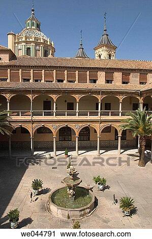 Courtyard of the Baroque basilica of San Juan de Dios (18th century), Granada. Andalusia, Spain View Large Photo Image Stock Image - Courtyard of the Baroque basilica of San Juan de Dios (18th century), Granada. Andalusia, Spain. Fotosearch