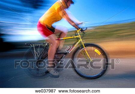 Cyclist in the V? a Verde del Alberche. Madrid, Spain View Large Photo Image Stock Photo - Cyclist in the V? a Verde del Alberche. Madrid, Spain. Fotosearch