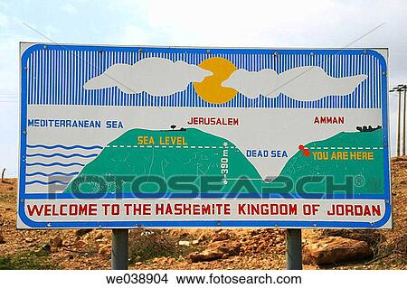 Dead Sea sign, Jordan View Large Photo Image Picture - Dead Sea sign, Jordan. Fotosearch
