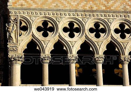 Detail of Doge's Palace, Venice. Veneto, Italy View Large Photo Image Stock Photo - Detail of Doge's Palace, Venice. Veneto, Italy. Fotosearch