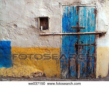Door detail. Essaouira. Morocco. View Large Photo Image Stock Image - Door detail. Essaouira. Morocco.. Fotosearch