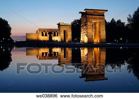 Stock Photograph - Egyptian temple of Debod (2nd century b. C. ), Madrid. Spain. Fotosearch