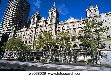 Elegant and historic Windsor Hotel in Melbourne Central Business District. Victoria. Australia. View Large Photo Image Stock Photo - Elegant and historic Windsor Hotel in Melbourne Central Business District. Victoria. Australia.. Fotosearch