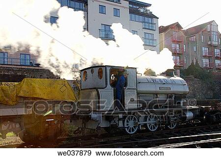 England, Avon, Bristol docks area, steam engine View Large Photo Image Stock Photo - England, Avon, Bristol docks area, steam engine. Fotosearch
