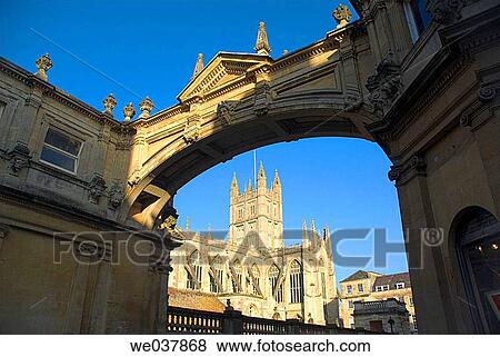 Stock Photo - England, Somerset, Bath, abbey. Fotosearch
