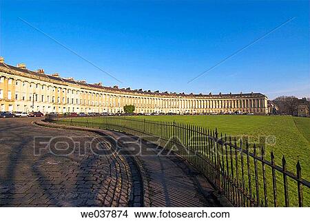 England, Somerset, Bath, Royal Crescent View Large Photo Image Picture - England, Somerset, Bath, Royal Crescent. Fotosearch