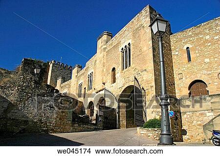 Entrance to La Suda templar castle, now a? parador de turismo? (state-owned hotel), Tortosa. Tarragona province, Catalonia, Spain View Large Photo Image Picture - Entrance to La Suda templar castle, now a? parador de turismo? (state-owned hotel), Tortosa. Tarragona province, Catalonia, Spain. Fotosearch