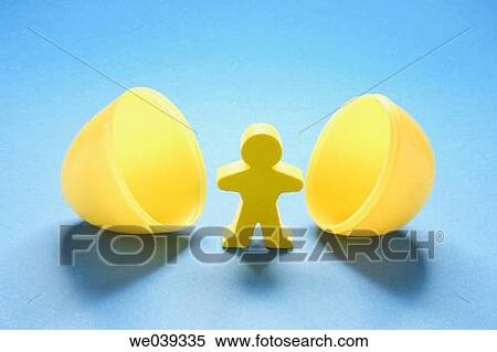 Figure and plastic egg shells View Large Photo Image Stock Photography - Figure and plastic egg shells. Fotosearch