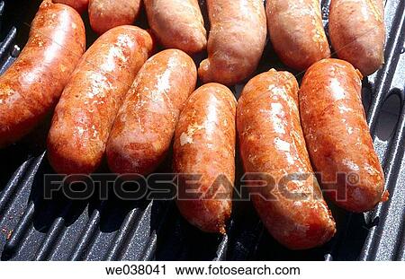Food, nutrition. Barbeque sausages. View Large Photo Image Stock Image - Food, nutrition. Barbeque sausages.. Fotosearch
