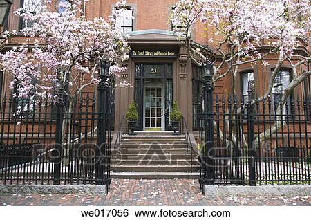 French Library in spring, Boston. Massachusetts, USA View Large Photo Image Stock Photograph - French Library in spring, Boston. Massachusetts, USA. Fotosearch
