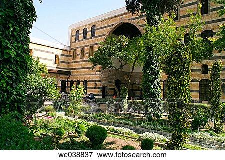 Gardens of Azem palace, Damascus. Syria View Large Photo Image Stock Photo - Gardens of Azem palace, Damascus. Syria. Fotosearch