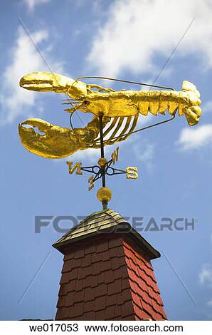 Golden lobster atop Seafood Market. Boston, Massachusetts, USA View Large Photo Image Stock Image - Golden lobster atop Seafood Market. Boston, Massachusetts, USA. Fotosearch