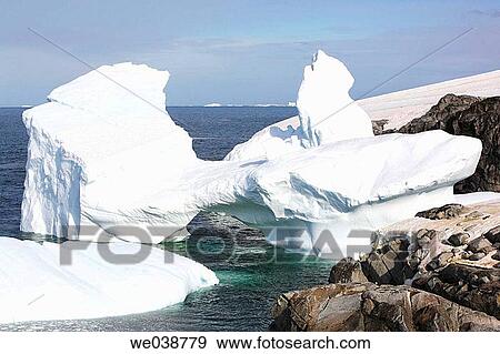 Grounded Icebergs on Petermann Island, Antarctica View Large Photo Image Stock Photo - Grounded Icebergs on Petermann Island, Antarctica. Fotosearch