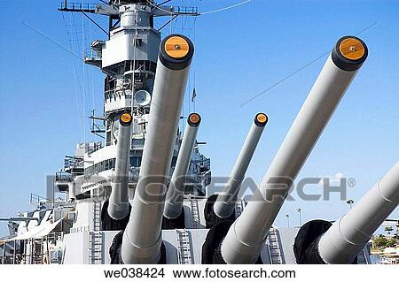 Guns, USS Missouri battleship, Pearl Harbor, Oahu, Hawaii View Large Photo Image Picture - Guns, USS Missouri battleship, Pearl Harbor, Oahu, Hawaii. Fotosearch
