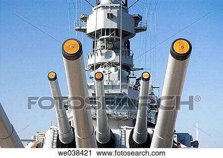 Guns, USS Missouri battleship, Pearl Harbor, Oahu, Hawaii View Large Photo Image Stock Image - Guns, USS Missouri battleship, Pearl Harbor, Oahu, Hawaii. Fotosearch