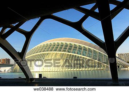 Hemisferic (planetarium and cinema), City of Arts and Sciences by S. Calatrava. Valencia, Comunidad Valenciana, Spain View Large Photo Image Stock Photo - Hemisferic (planetarium and cinema), City of Arts and Sciences by S. Calatrava. Valencia, Comunidad Valenciana, Spain. Fotosearch