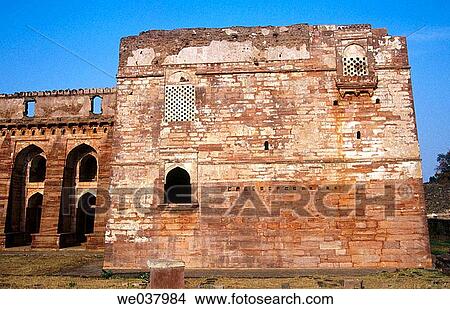 Hindola Mahal palace, Mandu. Madhya Pradesh, India View Large Photo Image Picture - Hindola Mahal palace, Mandu. Madhya Pradesh, India. Fotosearch