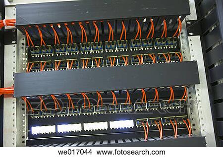 Internet wiring and infrastructure View Large Photo Image Picture - Internet wiring and infrastructure. Fotosearch