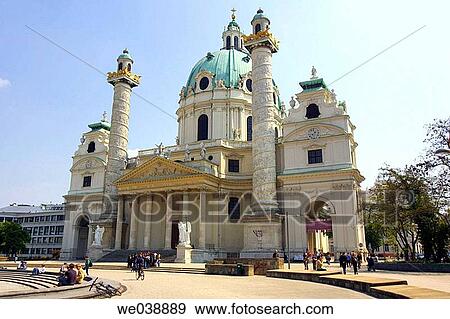 Karlskirche, Vienna, Austria View Large Photo Image Stock Photo - Karlskirche, Vienna, Austria. Fotosearch