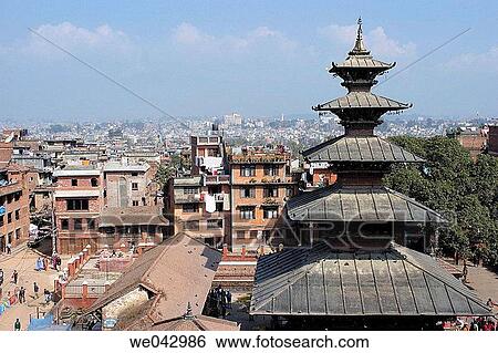 Kumbheswar Mahadev temple, Patan. Nepal, Asia View Large Photo Image Stock Photograph - Kumbheswar Mahadev temple, Patan. Nepal, Asia. Fotosearch