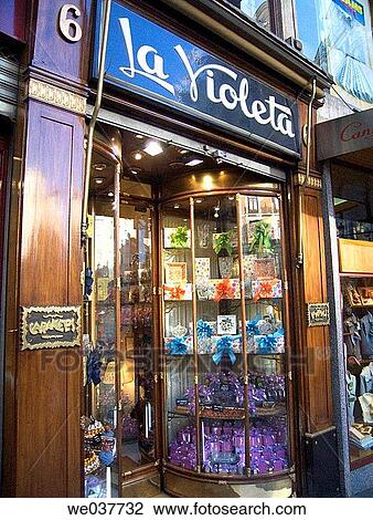 ? La Violeta?. Madrid, Spain. View Large Photo Image Stock Image - ? La Violeta?. Madrid, Spain.. Fotosearch