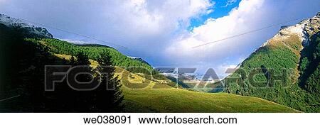 Stock Image - Landscape in Doesental. Mallnitz. Hohe-Tauern National Park. Karnten / Carinthia. Austria.. Fotosearch