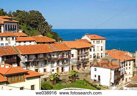 Stock Photograph - Lastres. Colunga, Asturias, Spain. Fotosearch